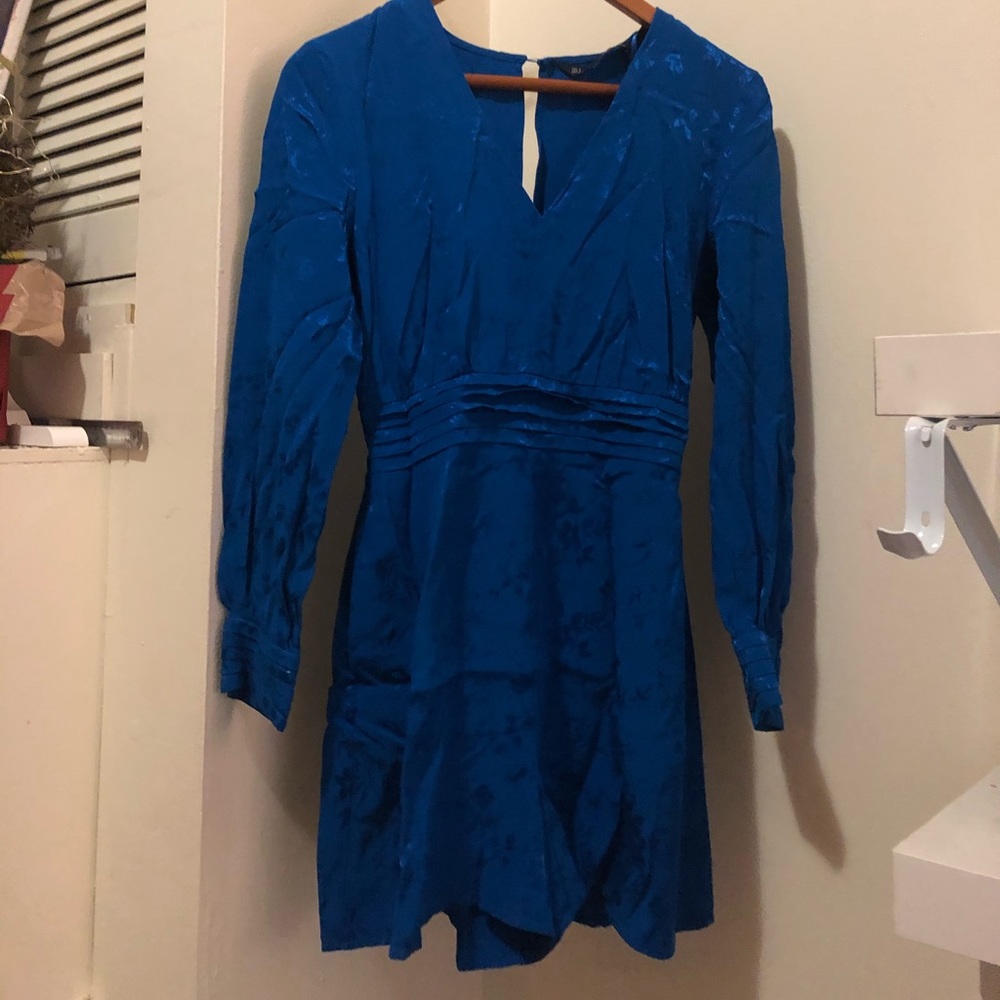 zara shimmer blue romper